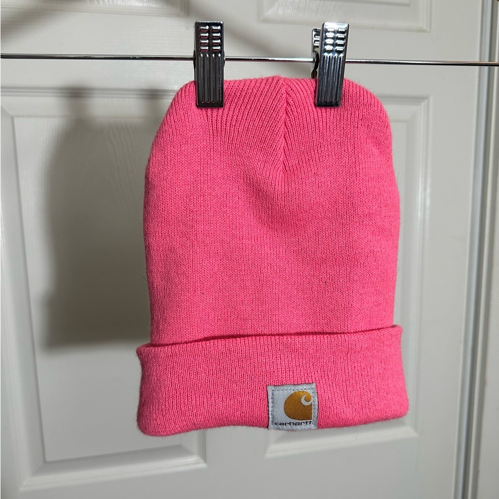 Carhartt pink beanie